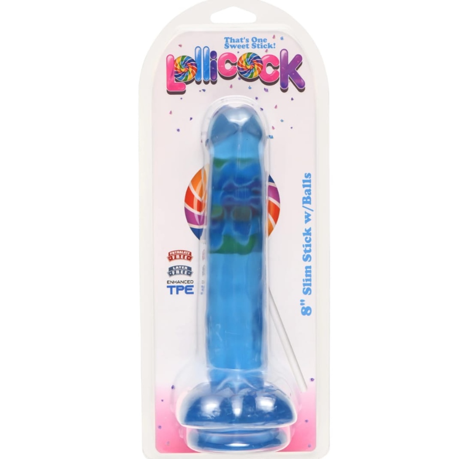 Lollicock 8 Slim with balls - Dildo