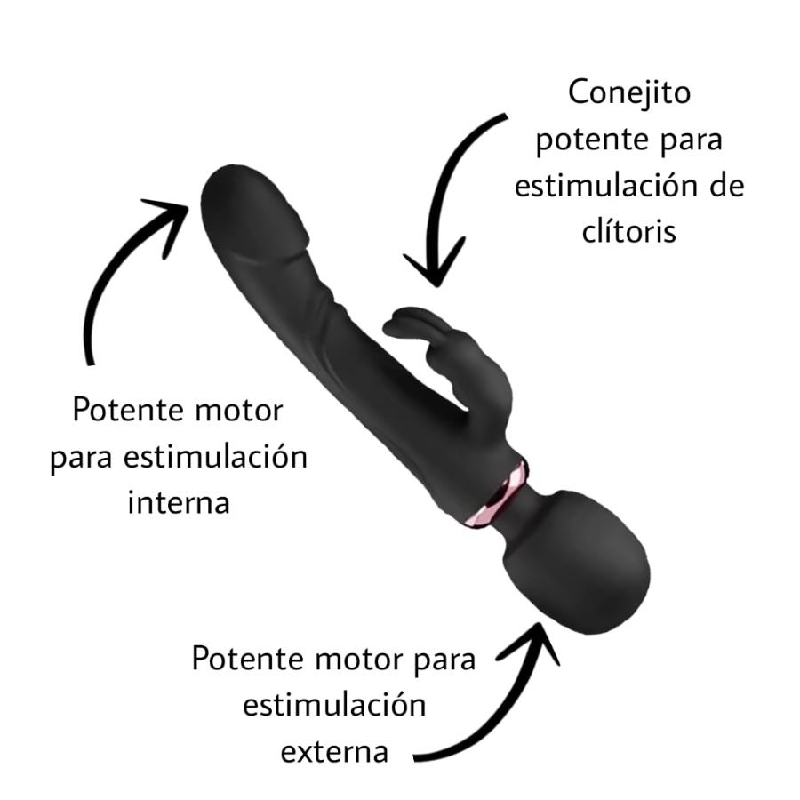 MochiBunny - Vibrador 3 en 1