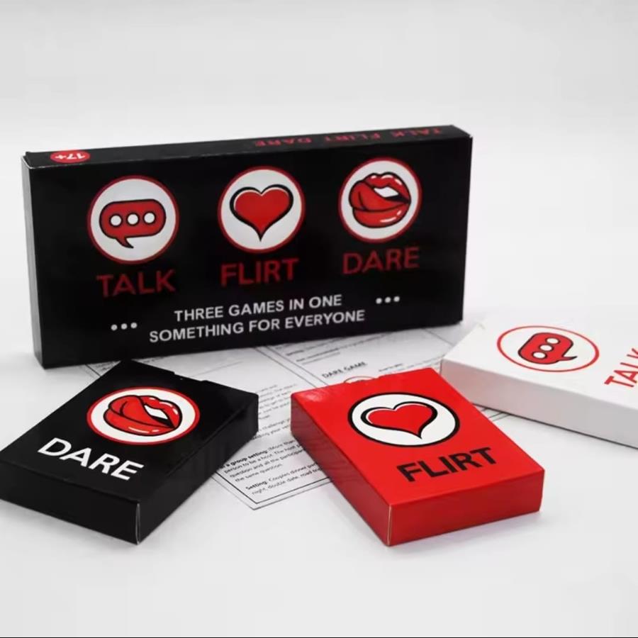 Talk, Flirt y Dare Juego de Cartas