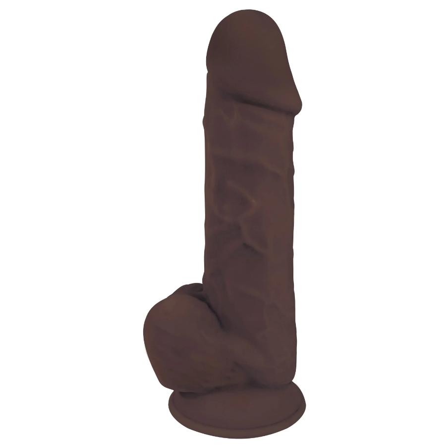 FLESHSTIXXX 8 Chocolate Dildo Con Testiculos