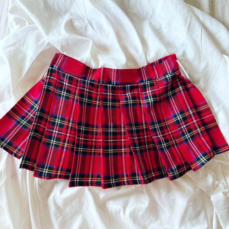 Falda Brat Rojo Intenso